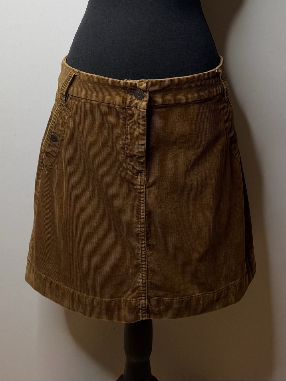 J.Crew Brown Corduroy Pocket Mini Skirt Size 8